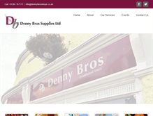 Tablet Screenshot of dennybrosshops.co.uk